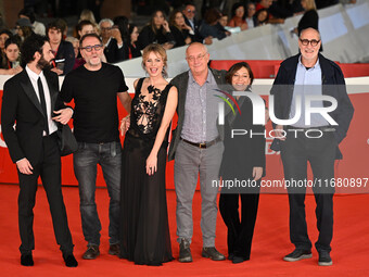 (L-R) Alessio Vassallo, Valerio Mastandrea, Violante Placido, Davide Ferrario, and Marco Belpoliti attend the ''ITALO CALVINO NELLE CITTA''...