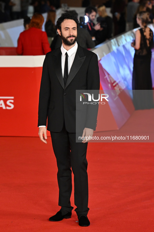 Alessio Vassallo attends the ''ITALO CALVINO NELLE CITTA'' red carpet during the 19th Rome Film Festival at Auditorium Parco Della Musica in...