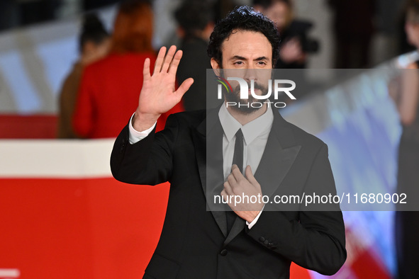 Alessio Vassallo attends the ''ITALO CALVINO NELLE CITTA'' red carpet during the 19th Rome Film Festival at Auditorium Parco Della Musica in...