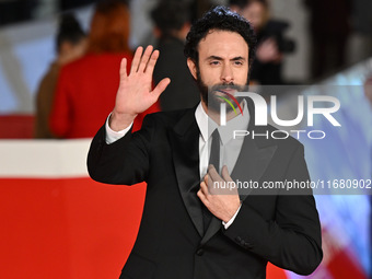 Alessio Vassallo attends the ''ITALO CALVINO NELLE CITTA'' red carpet during the 19th Rome Film Festival at Auditorium Parco Della Musica in...