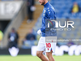 John Swift of WBA warms up during the Sky Bet Championship match between Oxford United and West Bromwich Albion at the Kassam Stadium in Oxf...