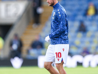 John Swift of WBA warms up during the Sky Bet Championship match between Oxford United and West Bromwich Albion at the Kassam Stadium in Oxf...