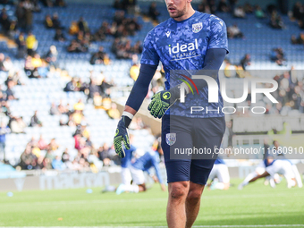 Alex Palmer of WBA warms up during the Sky Bet Championship match between Oxford United and West Bromwich Albion at the Kassam Stadium in Ox...