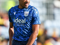 Grady Diangana of WBA participates in the Sky Bet Championship match between Oxford United and West Bromwich Albion at the Kassam Stadium in...