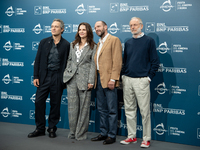 Claudio Santamaria, Juliette Binoche, Ralph Fiennes, and Uberto Pasolini attend the ''The Return'' photocall during the 19th Rome Film Festi...