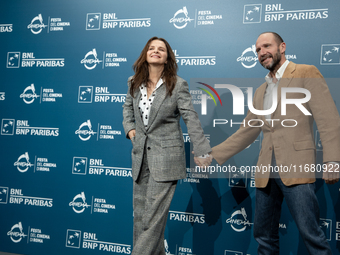 Juliette Binoche and Ralph Fiennes attend ''The Return'' photocall during the 19th Rome Film Festival at Auditorium Parco Della Musica in Ro...