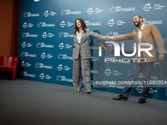 Juliette Binoche and Ralph Fiennes attend ''The Return'' photocall during the 19th Rome Film Festival at Auditorium Parco Della Musica in Ro...