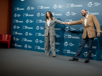 Juliette Binoche and Ralph Fiennes attend ''The Return'' photocall during the 19th Rome Film Festival at Auditorium Parco Della Musica in Ro...