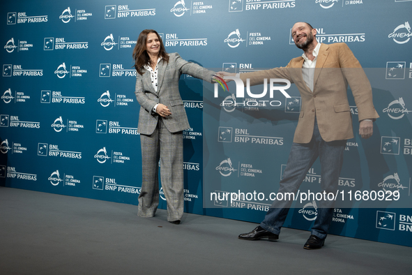 Juliette Binoche and Ralph Fiennes attend ''The Return'' photocall during the 19th Rome Film Festival at Auditorium Parco Della Musica in Ro...