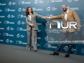 Juliette Binoche and Ralph Fiennes attend ''The Return'' photocall during the 19th Rome Film Festival at Auditorium Parco Della Musica in Ro...