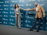 Juliette Binoche and Ralph Fiennes attend ''The Return'' photocall during the 19th Rome Film Festival at Auditorium Parco Della Musica in Ro...