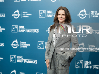 Juliette Binoche attends the ''The Return'' photocall during the 19th Rome Film Festival at Auditorium Parco Della Musica in Rome, Italy, on...