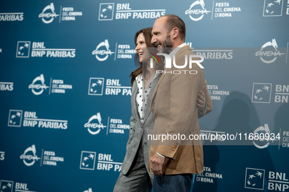 Juliette Binoche and Ralph Fiennes attend ''The Return'' photocall during the 19th Rome Film Festival at Auditorium Parco Della Musica in Ro...