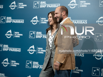 Juliette Binoche and Ralph Fiennes attend ''The Return'' photocall during the 19th Rome Film Festival at Auditorium Parco Della Musica in Ro...