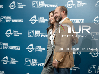 Juliette Binoche and Ralph Fiennes attend ''The Return'' photocall during the 19th Rome Film Festival at Auditorium Parco Della Musica in Ro...