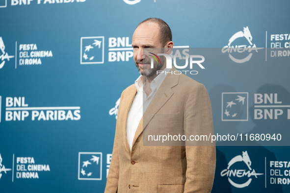 Ralph Fiennes attends ''The Return'' photocall during the 19th Rome Film Festival at Auditorium Parco Della Musica in Rome, Italy, on Octobe...