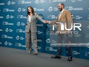 Juliette Binoche and Ralph Fiennes attend ''The Return'' photocall during the 19th Rome Film Festival at Auditorium Parco Della Musica in Ro...