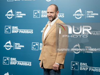 Ralph Fiennes attends ''The Return'' photocall during the 19th Rome Film Festival at Auditorium Parco Della Musica in Rome, Italy, on Octobe...