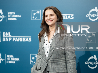 Juliette Binoche attends the ''The Return'' photocall during the 19th Rome Film Festival at Auditorium Parco Della Musica in Rome, Italy, on...