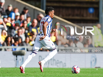 Grady Diangana of WBA races down the wing during the Sky Bet Championship match between Oxford United and West Bromwich Albion at the Kassam...