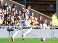 Grady Diangana of WBA races down the wing during the Sky Bet Championship match between Oxford United and West Bromwich Albion at the Kassam...