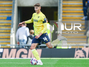 Ben Nelson of Oxford is on the ball during the Sky Bet Championship match between Oxford United and West Bromwich Albion at the Kassam Stadi...