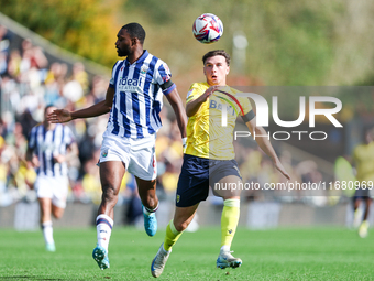 Mark Harris of Oxford races forward during the Sky Bet Championship match between Oxford United and West Bromwich Albion at the Kassam Stadi...