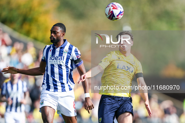 Mark Harris of Oxford races forward during the Sky Bet Championship match between Oxford United and West Bromwich Albion at the Kassam Stadi...