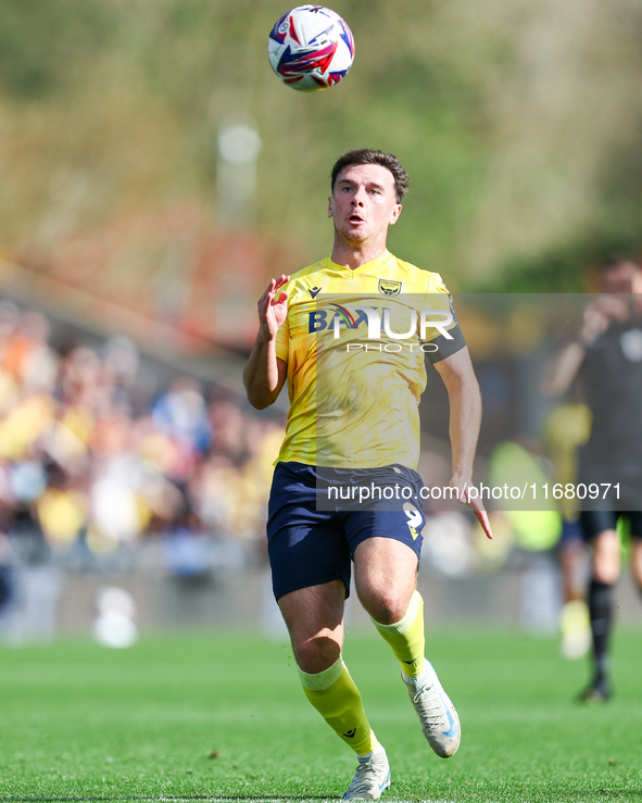 Mark Harris of Oxford races forward during the Sky Bet Championship match between Oxford United and West Bromwich Albion at the Kassam Stadi...