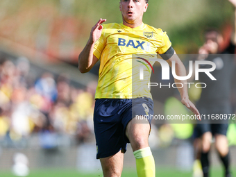 Mark Harris of Oxford races forward during the Sky Bet Championship match between Oxford United and West Bromwich Albion at the Kassam Stadi...