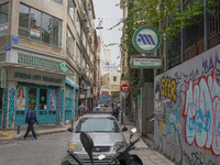 A general view of a street in Athens, Greece, on October 19, 2024. (