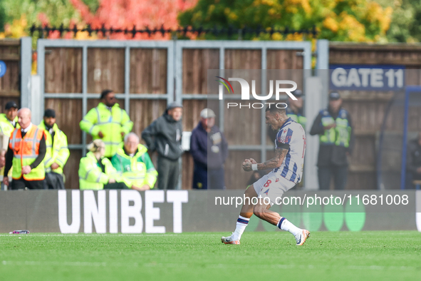 Karlan Grant celebrates his goal to put West Bromwich Albion ahead during the Sky Bet Championship match between Oxford United and West Brom...