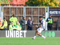 Karlan Grant celebrates his goal to put West Bromwich Albion ahead during the Sky Bet Championship match between Oxford United and West Brom...