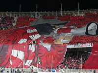 CR Belouizdad fans applaud their team during the football match between USM Alger and CR Belouizdad on the 5th day of the Algerian Ligue 1 c...