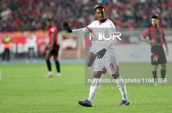 Mayo Khanyisa Erick of CR Belouizdad reacts during the football match between CR Belouizdad and USM Alger on the 5th day of the Algerian cha...