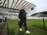 Emil Krafth of Newcastle United arrives before the Premier League match between Newcastle United and Brighton and Hove Albion at St. James's...