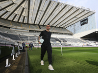 Miguel Almiron of Newcastle United plays during the Premier League match between Newcastle United and Brighton and Hove Albion at St. James'...