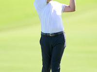 Daniel Hillier of New Zealand plays his second shot on the 1st hole on the third day of the Estrella Damm N.A. Andalucia Masters 2024 at Rea...