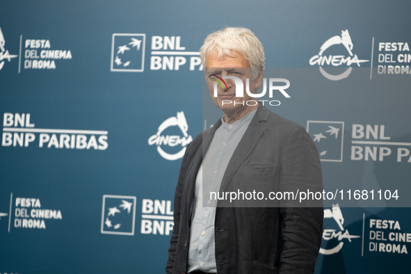 Fabrizio Bentivoglio attends the ''Eterno Visionario'' photocall during the 19th Rome Film Festival at Auditorium Parco Della Musica in Rome...