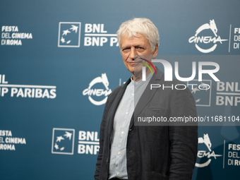 Fabrizio Bentivoglio attends the ''Eterno Visionario'' photocall during the 19th Rome Film Festival at Auditorium Parco Della Musica in Rome...