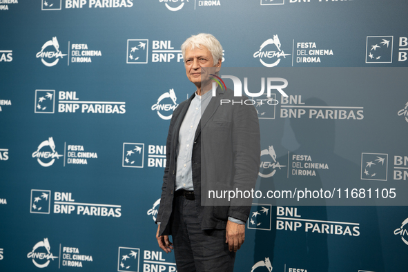 Fabrizio Bentivoglio attends the ''Eterno Visionario'' photocall during the 19th Rome Film Festival at Auditorium Parco Della Musica in Rome...