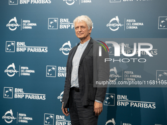 Fabrizio Bentivoglio attends the ''Eterno Visionario'' photocall during the 19th Rome Film Festival at Auditorium Parco Della Musica in Rome...