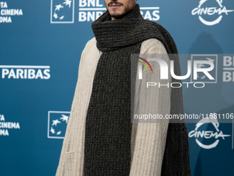 Giancarlo Commare attends the ''Eterno Visionario'' photocall during the 19th Rome Film Festival at Auditorium Parco Della Musica in Rome, I...