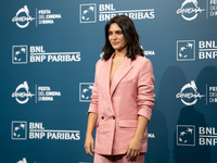 Aurora Giovinazzo attends the ''Eterno Visionario'' photocall during the 19th Rome Film Festival at Auditorium Parco Della Musica in Rome, I...