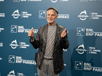 Michele Placido attends the ''Eterno Visionario'' photocall during the 19th Rome Film Festival at Auditorium Parco Della Musica in Rome, Ita...