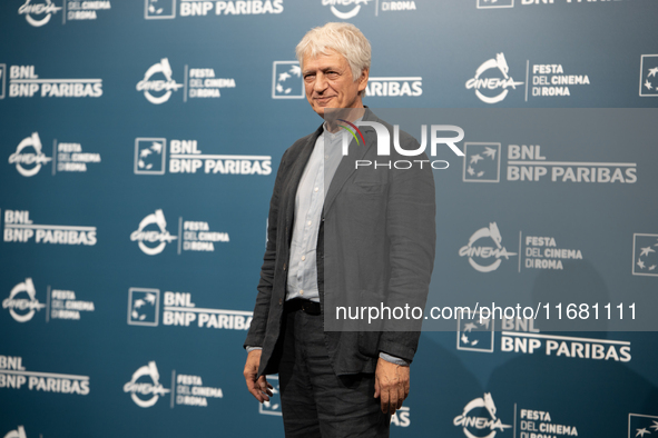 Fabrizio Bentivoglio attends the ''Eterno Visionario'' photocall during the 19th Rome Film Festival at Auditorium Parco Della Musica in Rome...