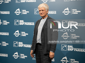 Fabrizio Bentivoglio attends the ''Eterno Visionario'' photocall during the 19th Rome Film Festival at Auditorium Parco Della Musica in Rome...