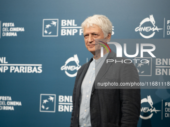 Fabrizio Bentivoglio attends the ''Eterno Visionario'' photocall during the 19th Rome Film Festival at Auditorium Parco Della Musica in Rome...