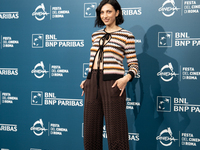 Anna Gargano attends the ''Eterno Visionario'' photocall during the 19th Rome Film Festival at Auditorium Parco Della Musica in Rome, Italy,...