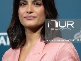 Aurora Giovinazzo attends the ''Eterno Visionario'' photocall during the 19th Rome Film Festival at Auditorium Parco Della Musica in Rome, I...